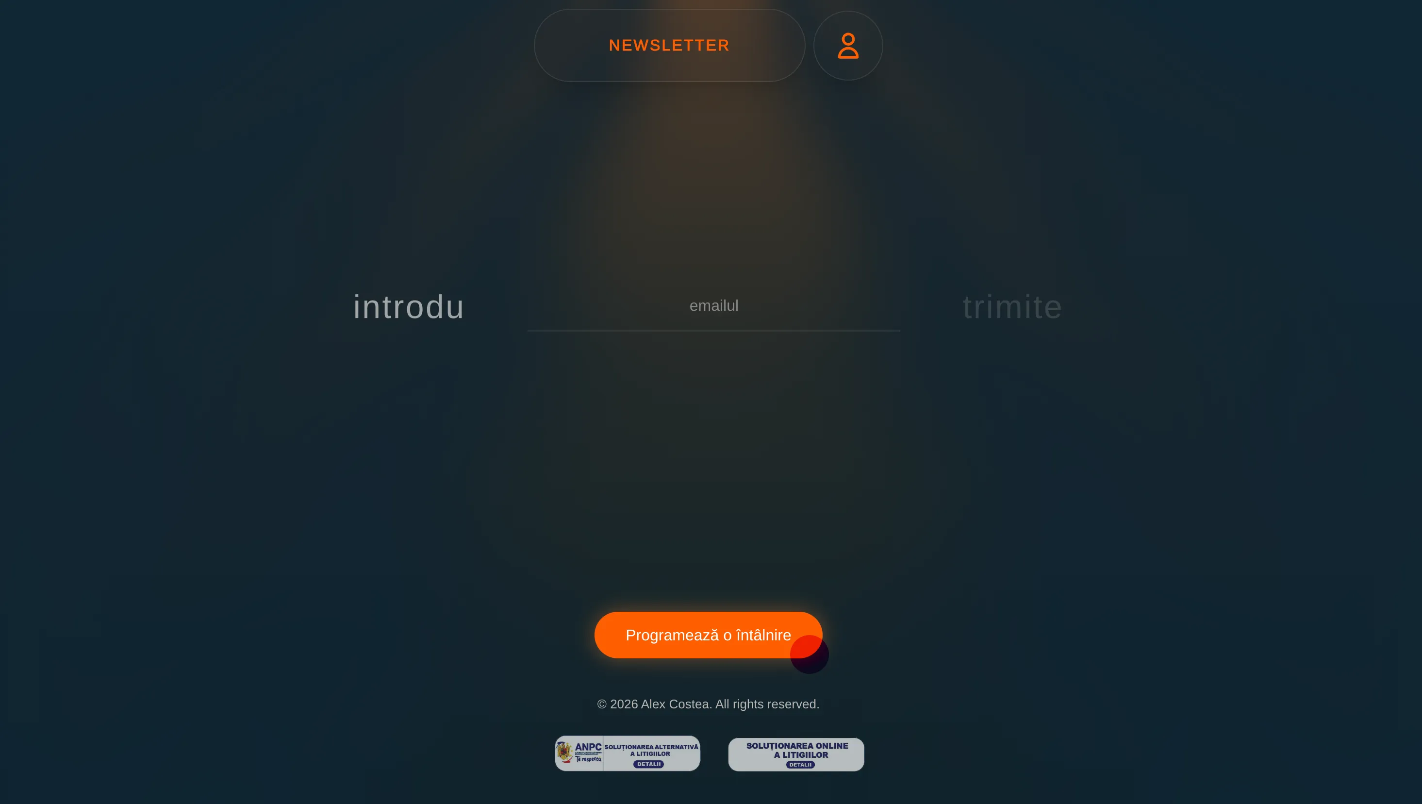 Alexandru Costea — Design & Development project by Achieve, web design studio in Brașov — screenshot 2